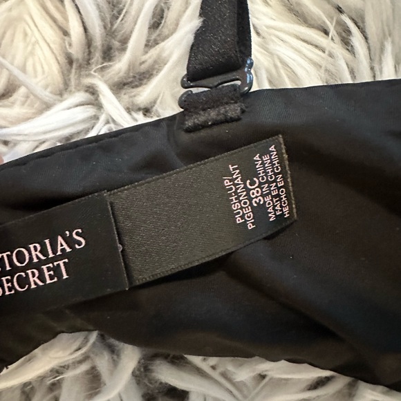 Victoria’s Secret Push Up Bra 38C Black Diamonds - Picture 7 of 7